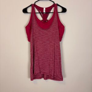 Lululemon Twist and Toil Tank Top and Sports Bra Combo Size 12